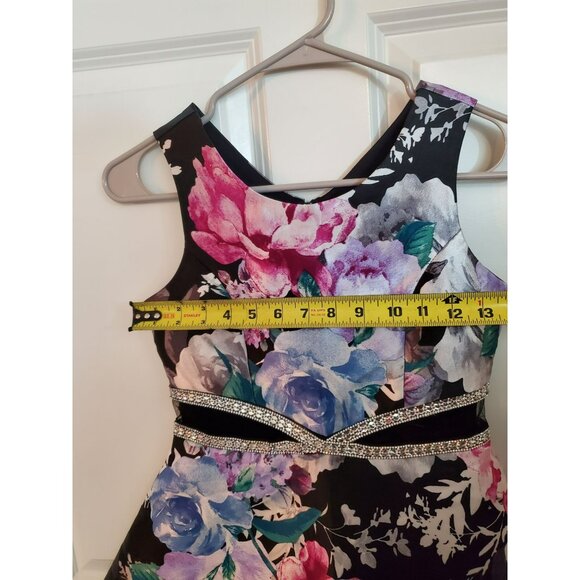 Xtraordinary kids girls dress size 12 zipper closure floral - Picture 3 of 9